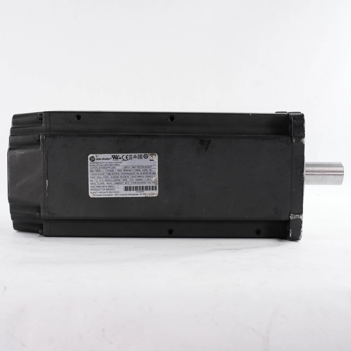 Allen Bradley VPL-B1654D-PK12AA Kinetix VPL Servo Motor 480V 3.74kW VPLB1654DPK1
