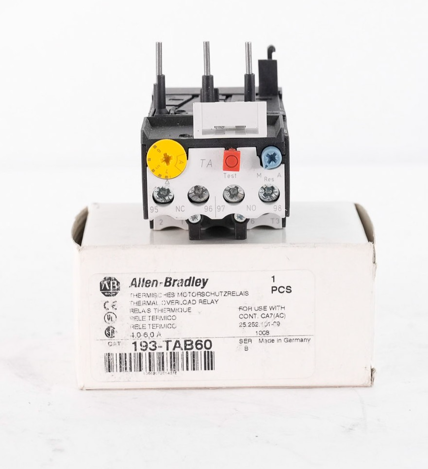 Allen Bradley 193-TAB60 Solid State Overload Relay 193TAB60 - Open Box