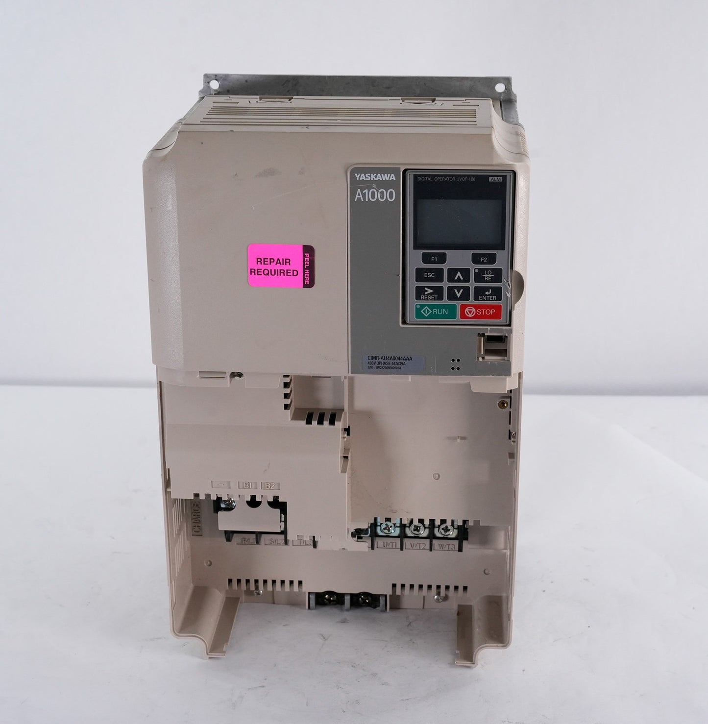Yaskawa Electric CIMR-AU4A0044AAA Rev E 480V Drive - For Parts