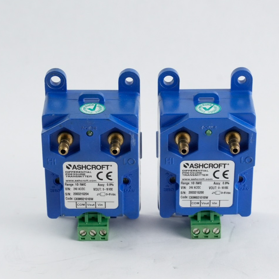 Ashcroft CX8MB21010IW Differential Pressure Transmitter 10IWC 24V AC/DC
