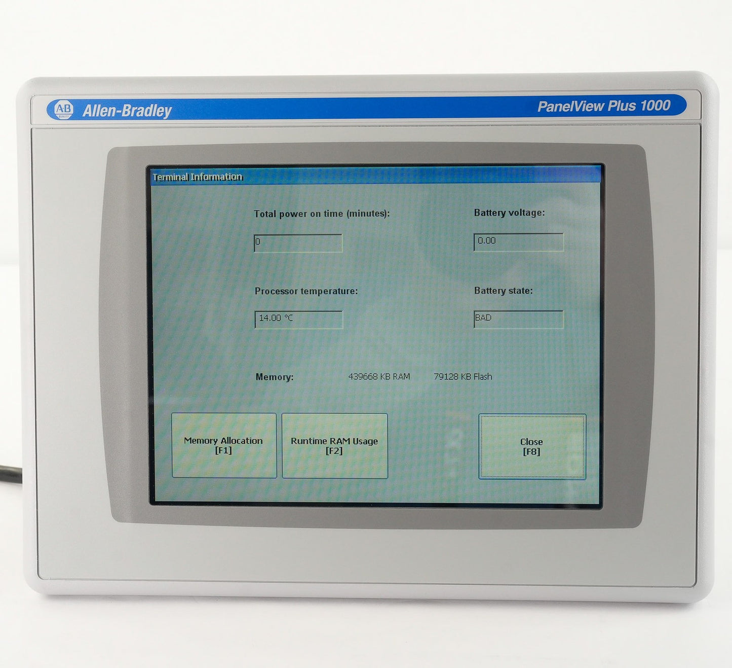 Allen Bradley 2711P-T10C4A8/A PanelView Plus 1000 Display + RP8A/B - Open Box