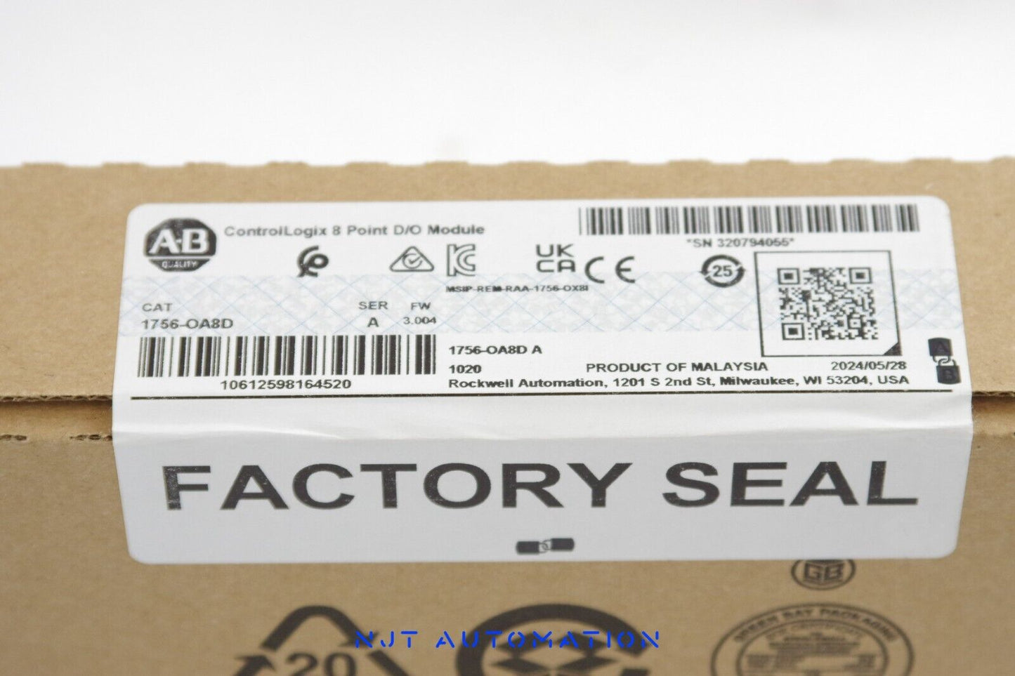 2024 Allen-Bradley 1756-OA8D ControlLogix Output Module - Sealed Surplus