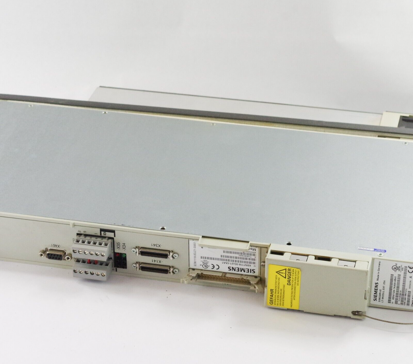 Siemens 6SN1124-1AA00-0BA1 / 6SN1118-0DJ21-0AA1 Simodrive LT Modul EXT 25A