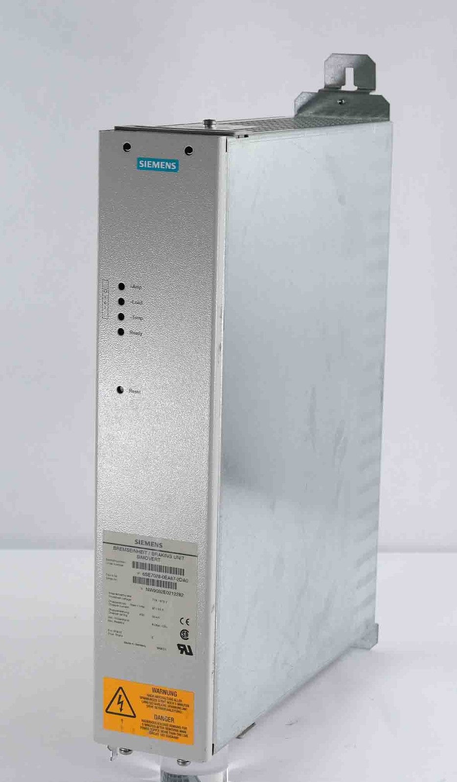 Siemens 6SE7028-0EA87-2DA0 Simovert Frequency Converter Braking Unit