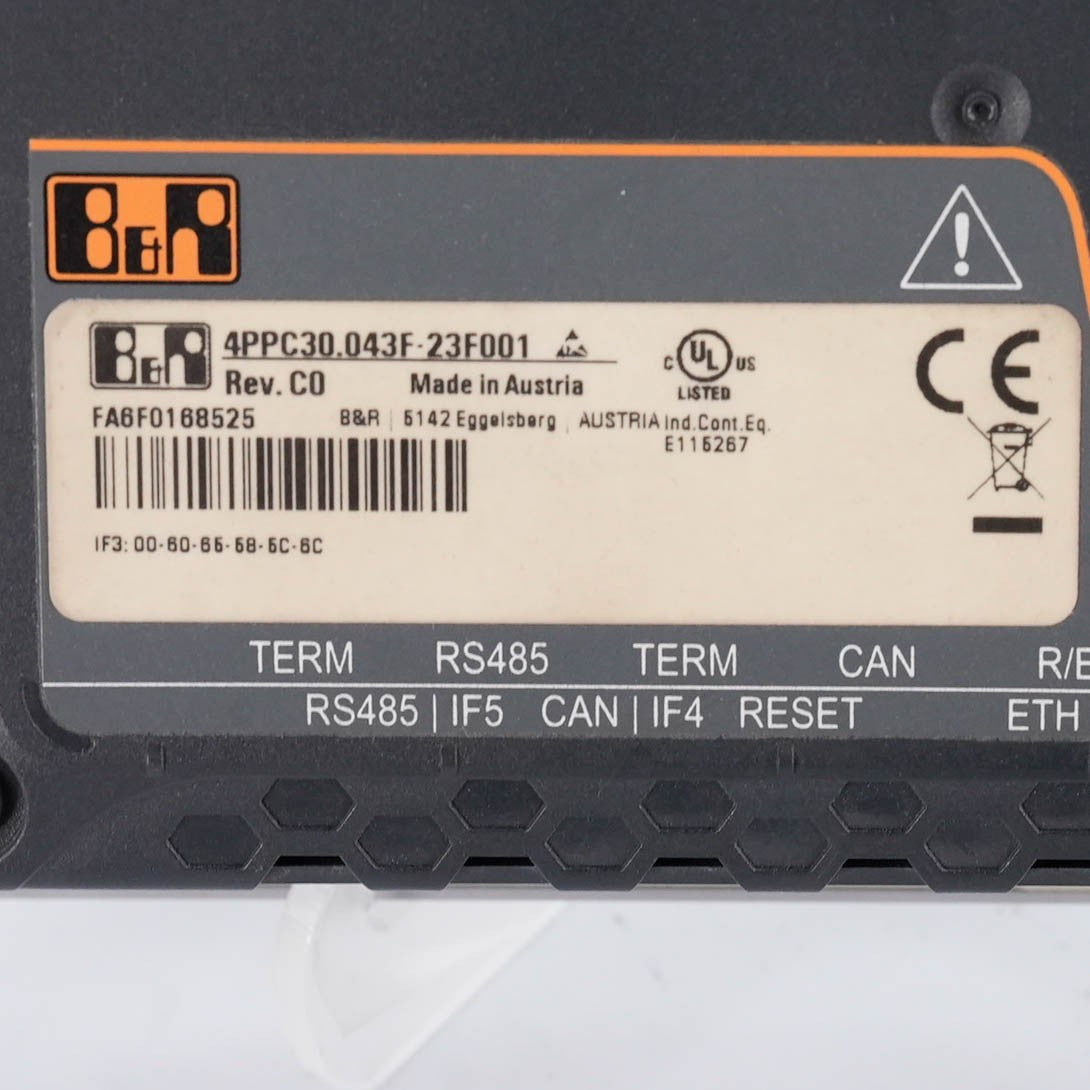 B&R 4PPC30.043F-23F001 Power Panel C30 4.3in Touch Screen HMI 4PPC30043F23F001