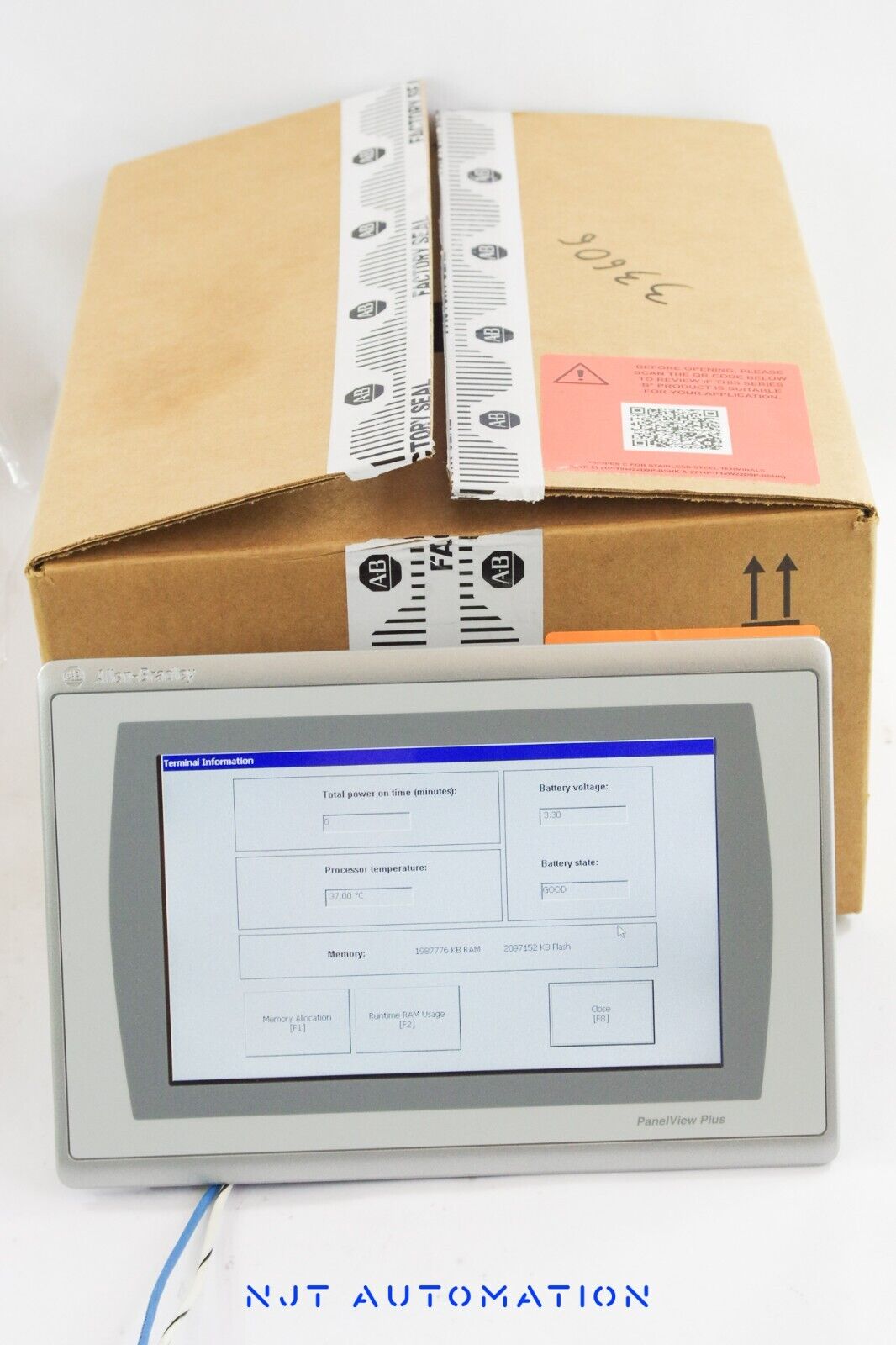 2024 ALLEN BRADLEY 2711P-T9W22D9PK /B PANELVIEW PLUS 7 Series B - Open Box