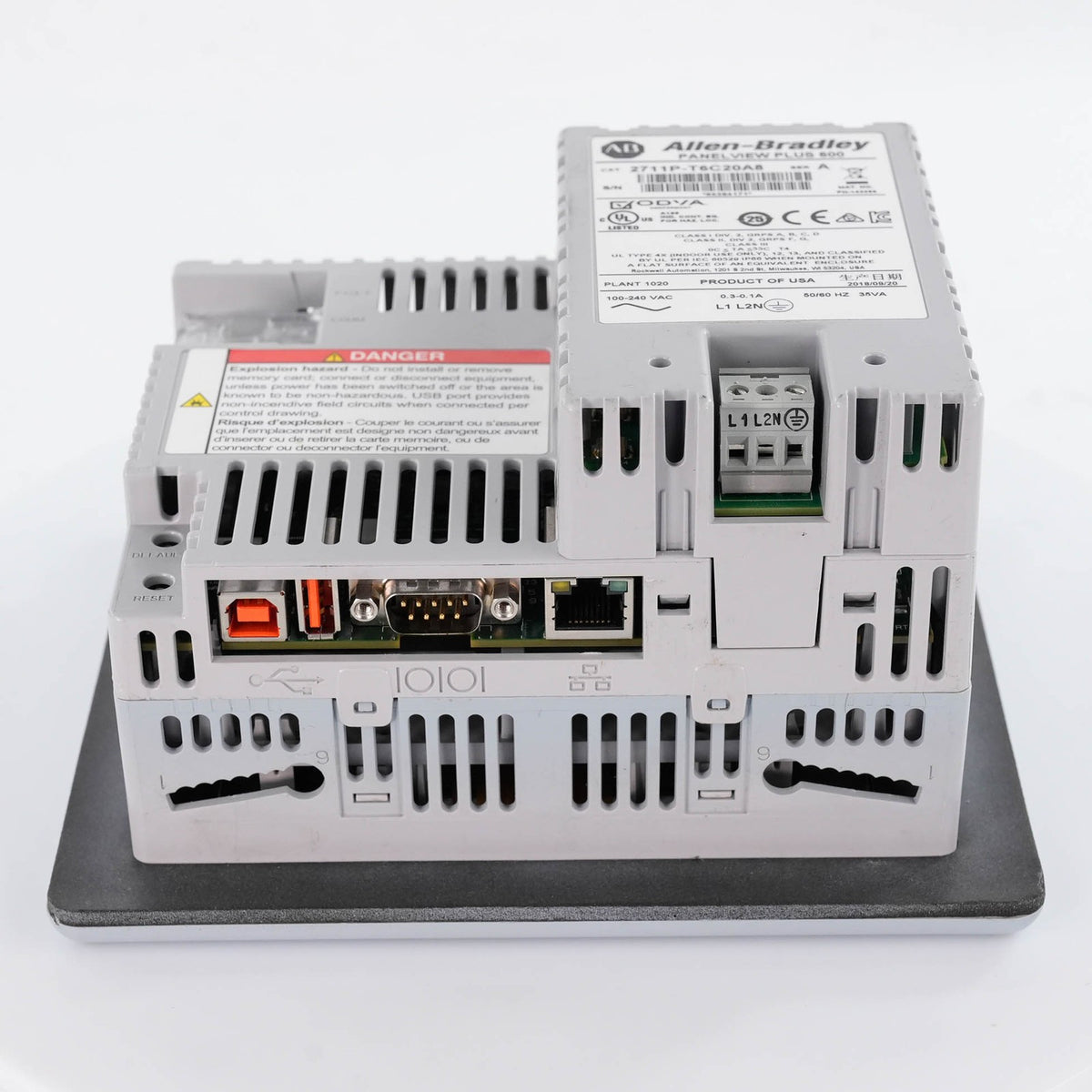 Allen Bradley 2711P-T6C20A8 PanelView Plus 600 Color Touch 100-240VAC