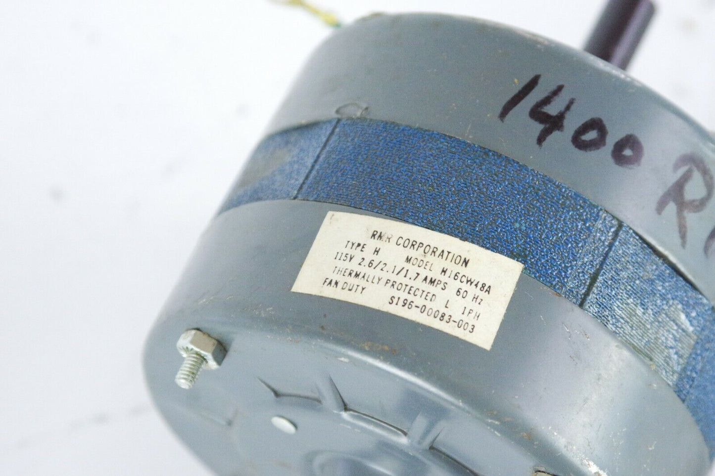 H16CW48A S196-JR083-003 RMR Type H Motor 115V 2.6/2.1/1.7A S196-00083-003