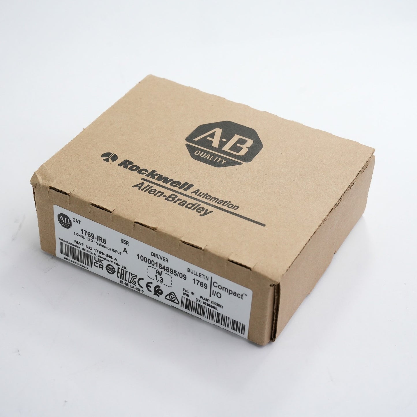 Allen Bradley 1769-IR6 /A FW 1.3 6 Channel RTD Resistance Input - Sealed Surplus