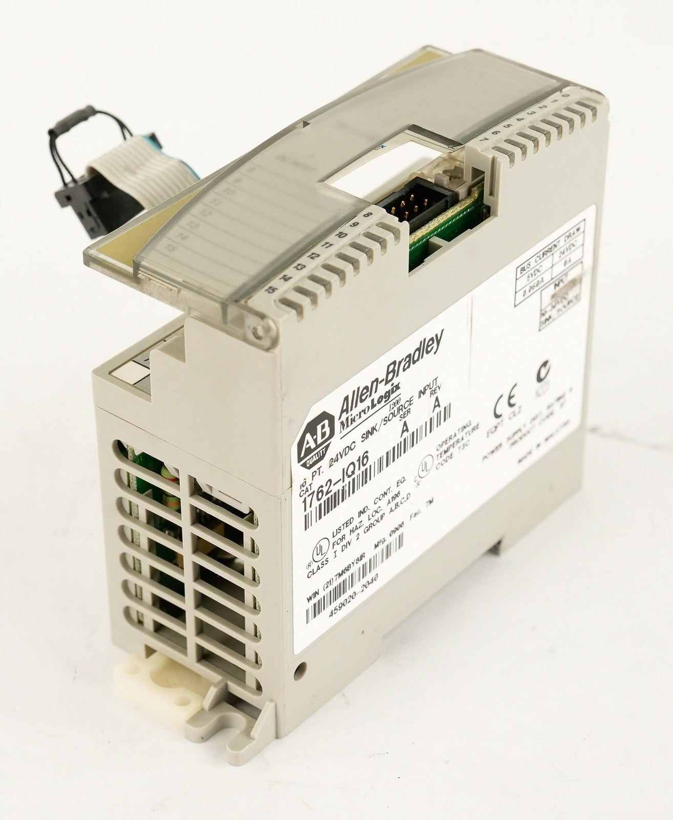 Allen Bradley 1762-IQ16 /A MicroLogix 16-Point 24VDC Sink Source Input 1762IQ16
