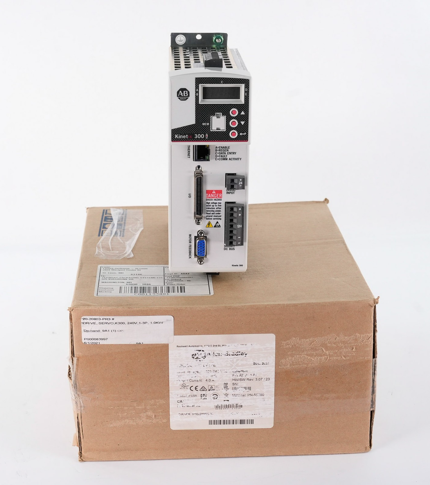 Allen Bradley 2097-V33PR3 /A Kinetix 300 Servo Drive 3-Phase - Open Box