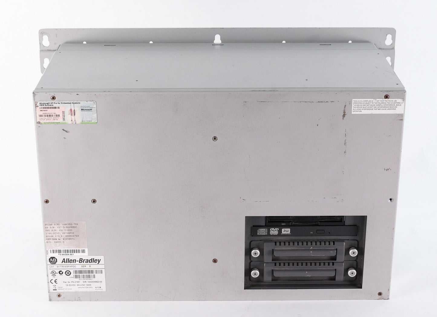Allen Bradley 6177R-M3PXPDC VersaView 1200P Industrial Computer 6177R-M3PXP Sr B