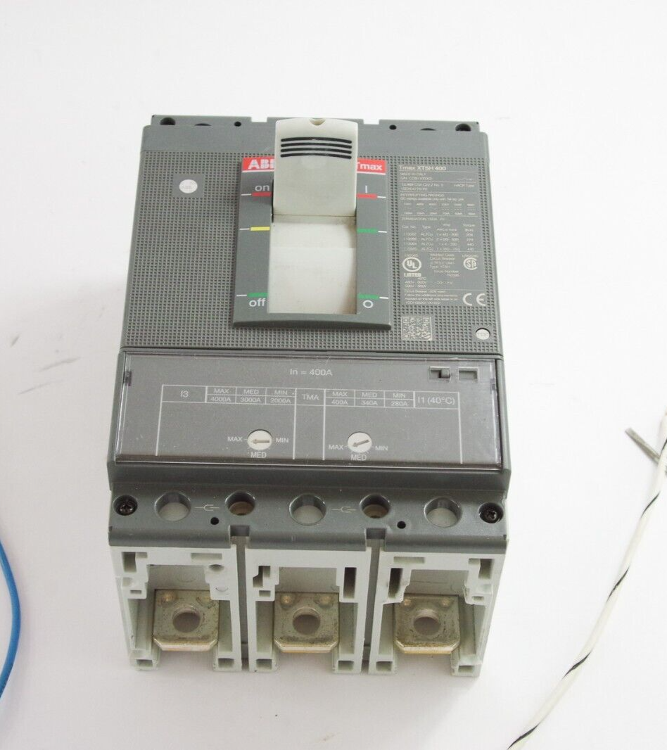 ABB Sace TMax XT5H400 400A 600A 3 Pole Circuit Breaker /  XT5H 400