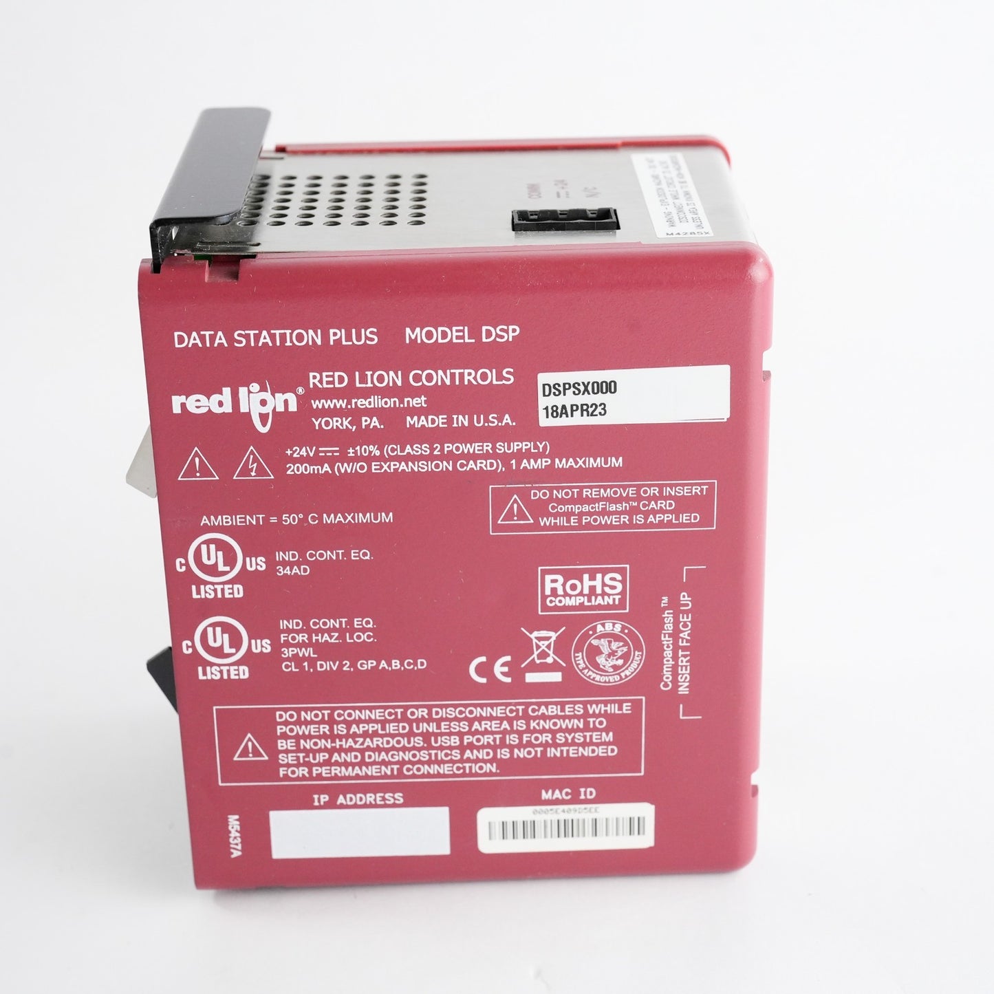 Red Lion DSPSX000 Data Station - Ethernet/USB /Webserver/Serial RS/CF Datalog