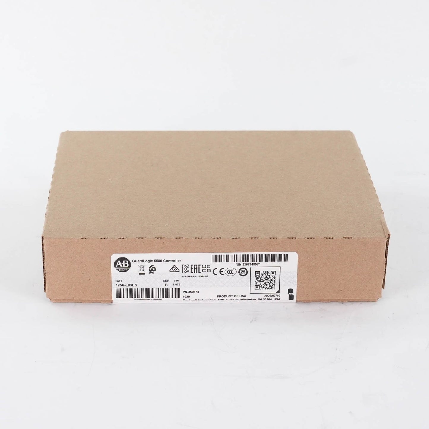 Allen Bradley 1756-L83ES Ser B GuardLogix 5580 Safety Controller 1756L83ES 2026