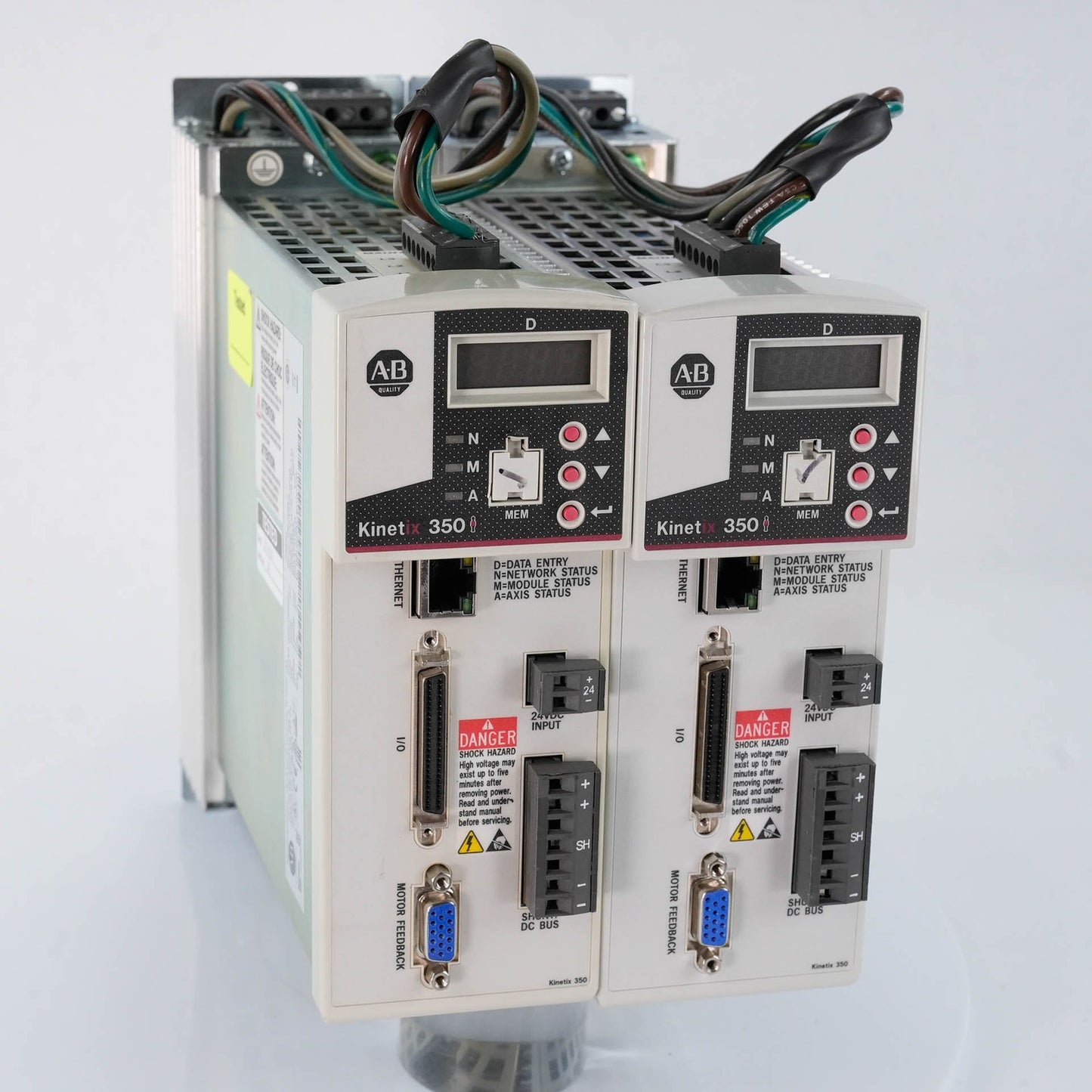 Allen Bradley 2097-V34PR3-LM /A Kinetix 350 Drive 480V 2A 1kW + 2097-F4 Filter