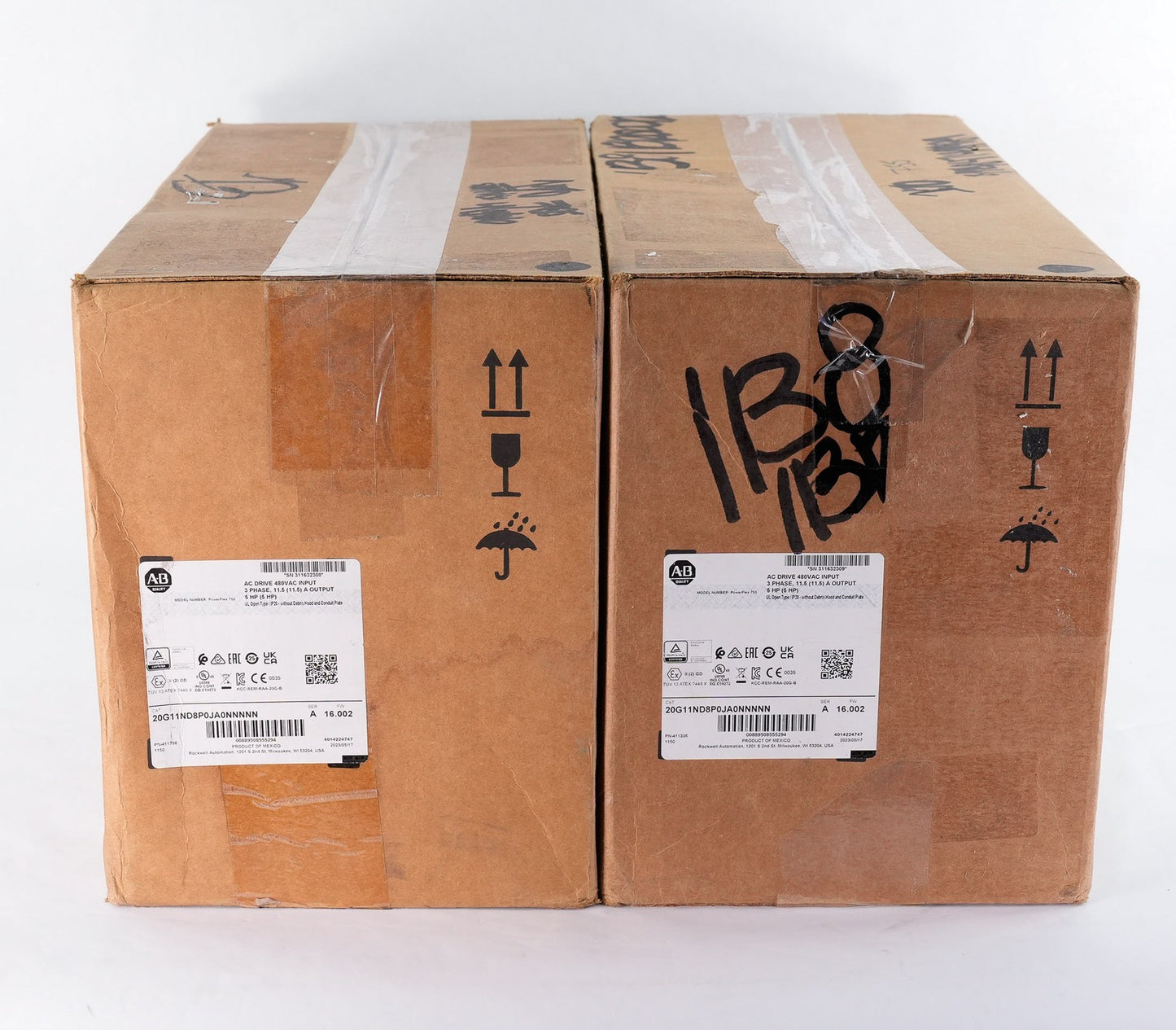 Allen Bradley 20G11ND8P0JA0NNNNN /A PowerFlex 755 AC Drive 480V 5HP - Open Box