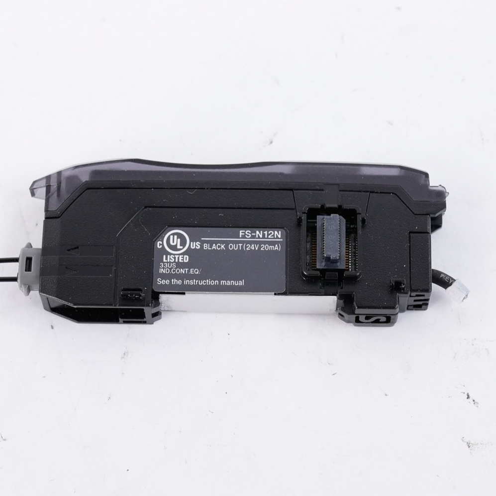 Keyence FS-N12N Fiber Optic Sensor Amplifier Black FSN12N