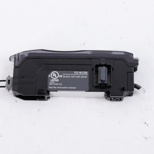 Keyence FS-N12N Fiber Optic Sensor Amplifier Black FSN12N