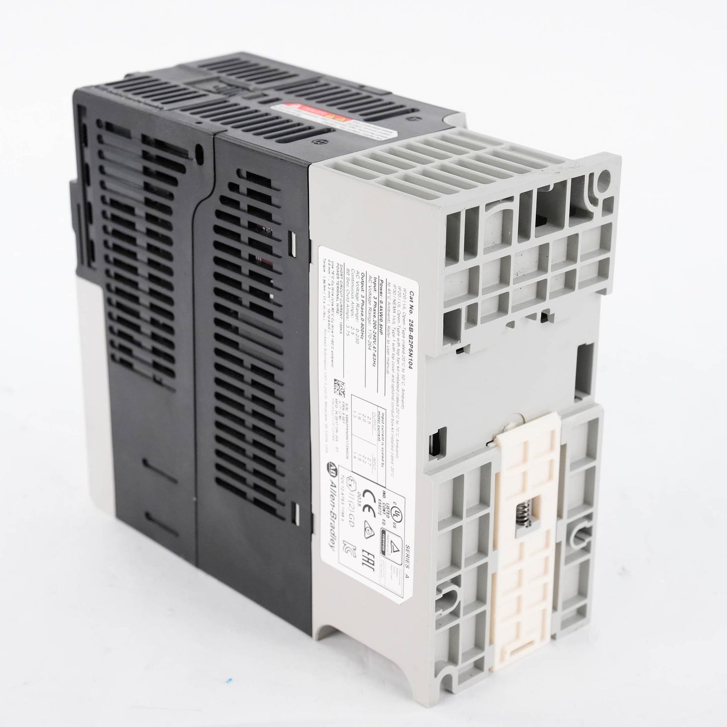 Allen Bradley 25B-B2P5N104 Ser A PowerFlex 525 AC Drive 0.5HP 0.4kW 240V 3PH