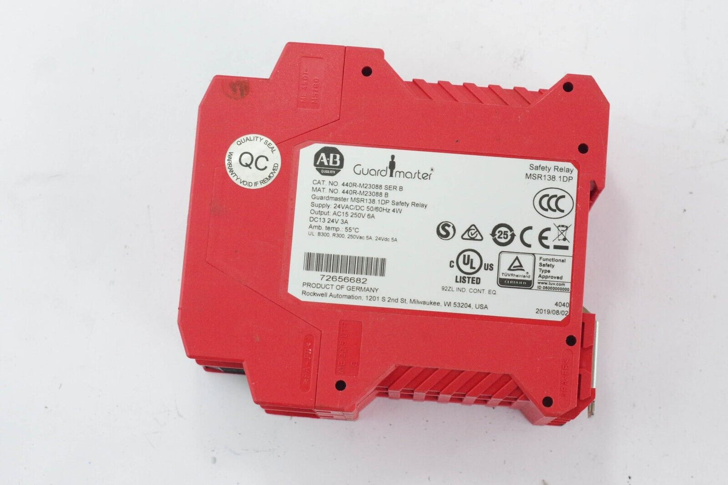 Allen-Bradley 440R-M23088 Ser B  / MSR138.1DP Safety Relay