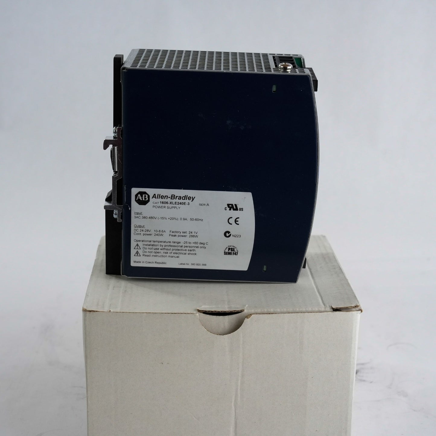 Allen Bradley 1606-XLE240E-3 Ser A Power Supply 3-Phase 24V 10A - Open Box