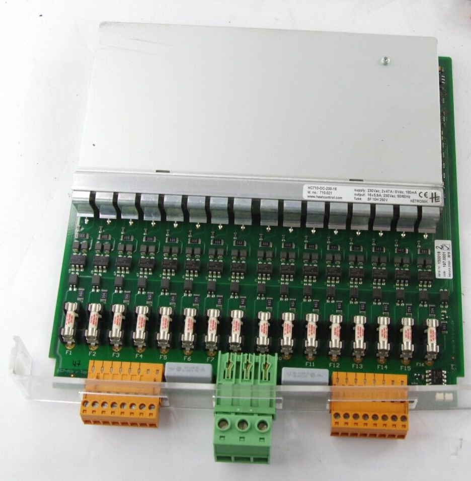 Hetronik HC710-OC-230-16 / HC710OC23016 Heater Card 230VAC 2x47A / 5VDC 100mA