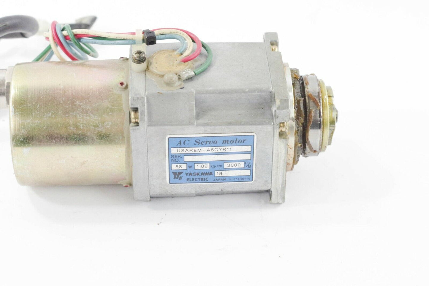 Yaskawa USAREM-A6CYR11 AC Servo Motor, 58W, 3000 R/M + Warranty