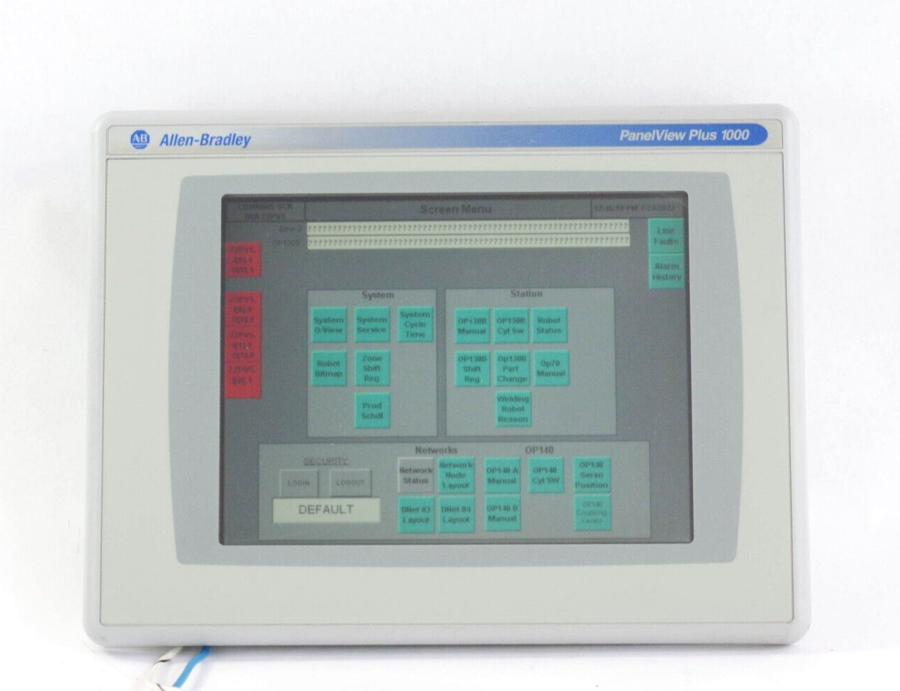 ALLEN BRADLEY 2711P-T10C4D2 PANELVIEW PLUS 1000 Ser A RDT10C - New Overlay/Glass