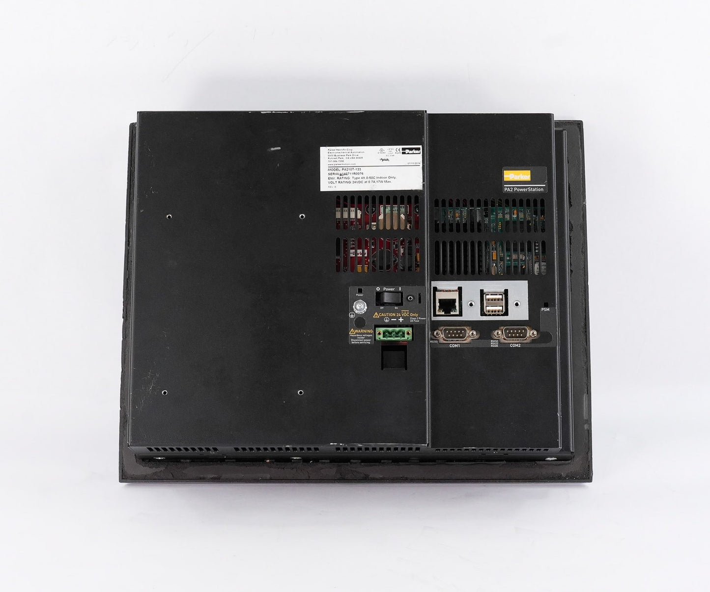 Parker Hannifin PA210T-133 PowerStation HMI Display Panel 24VDC PA210T133