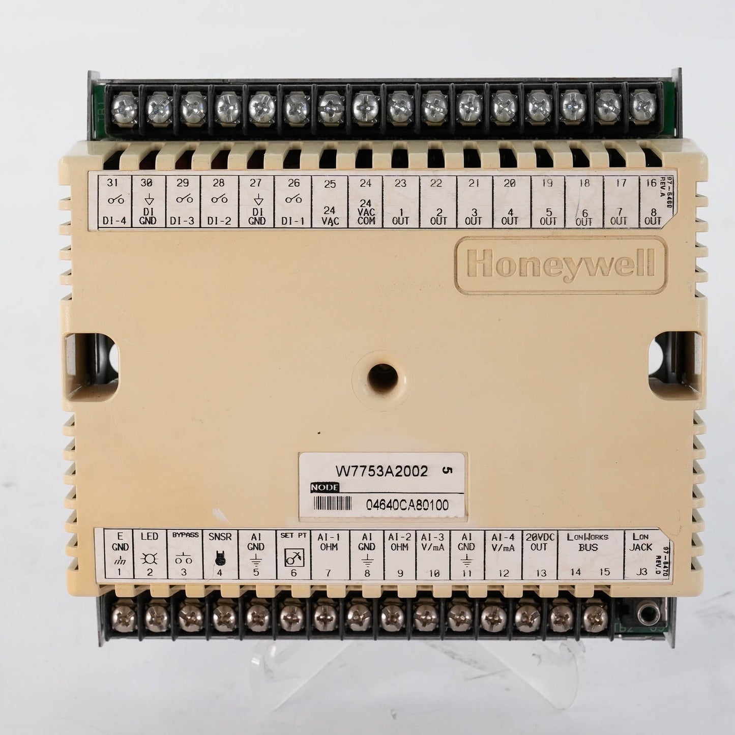 Honeywell W7753A Excel 10 Unit Ventilator Controller LonWorks 24 VAC W7753A1001