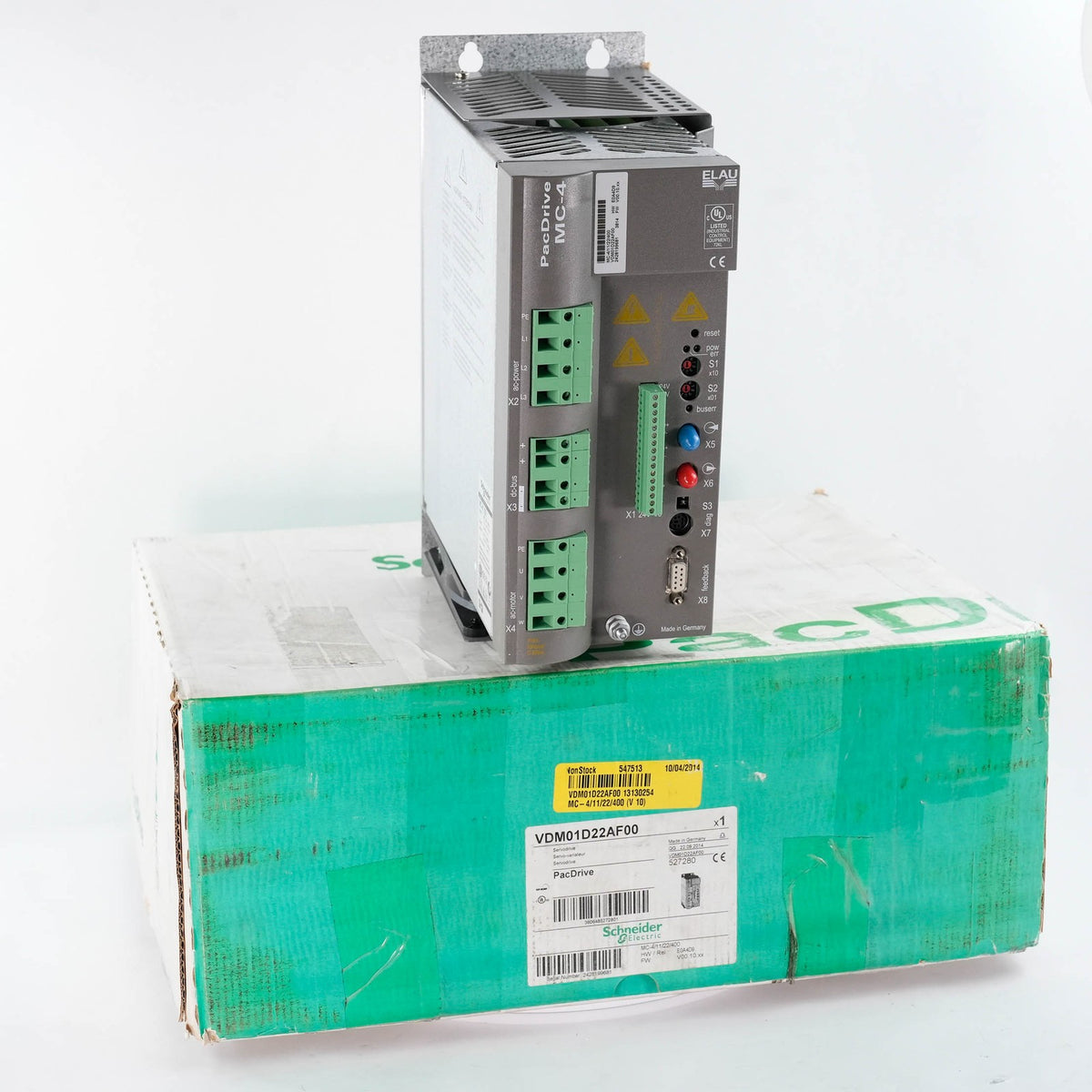Schneider Electric MC-4/11/22/400 VDM01D22AF00 PacDrive E0A4D9 FW V00.10.xx Open