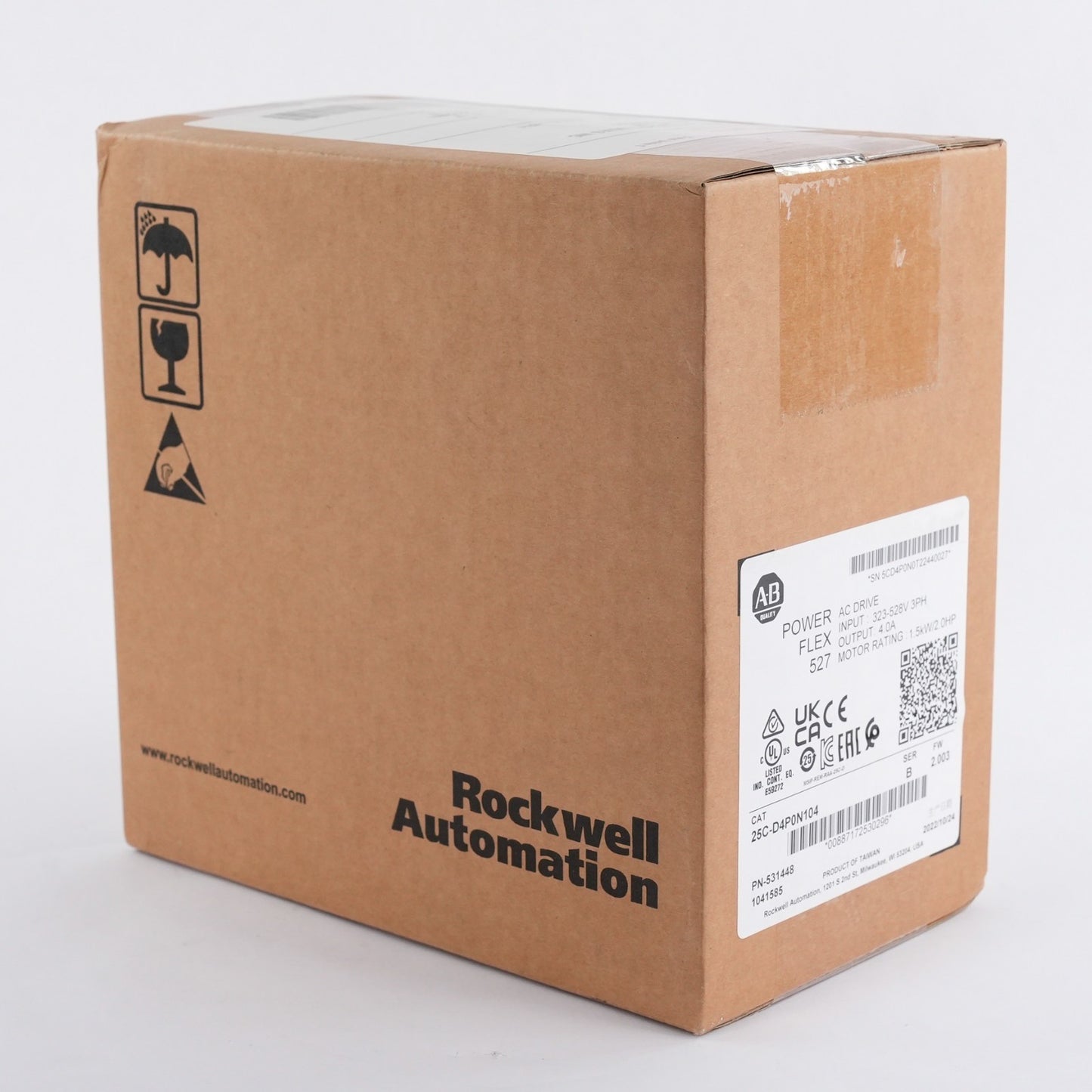 Allen Bradley 25C-D4P0N104 /B PowerFlex 527 AC Drive - Sealed Surplus