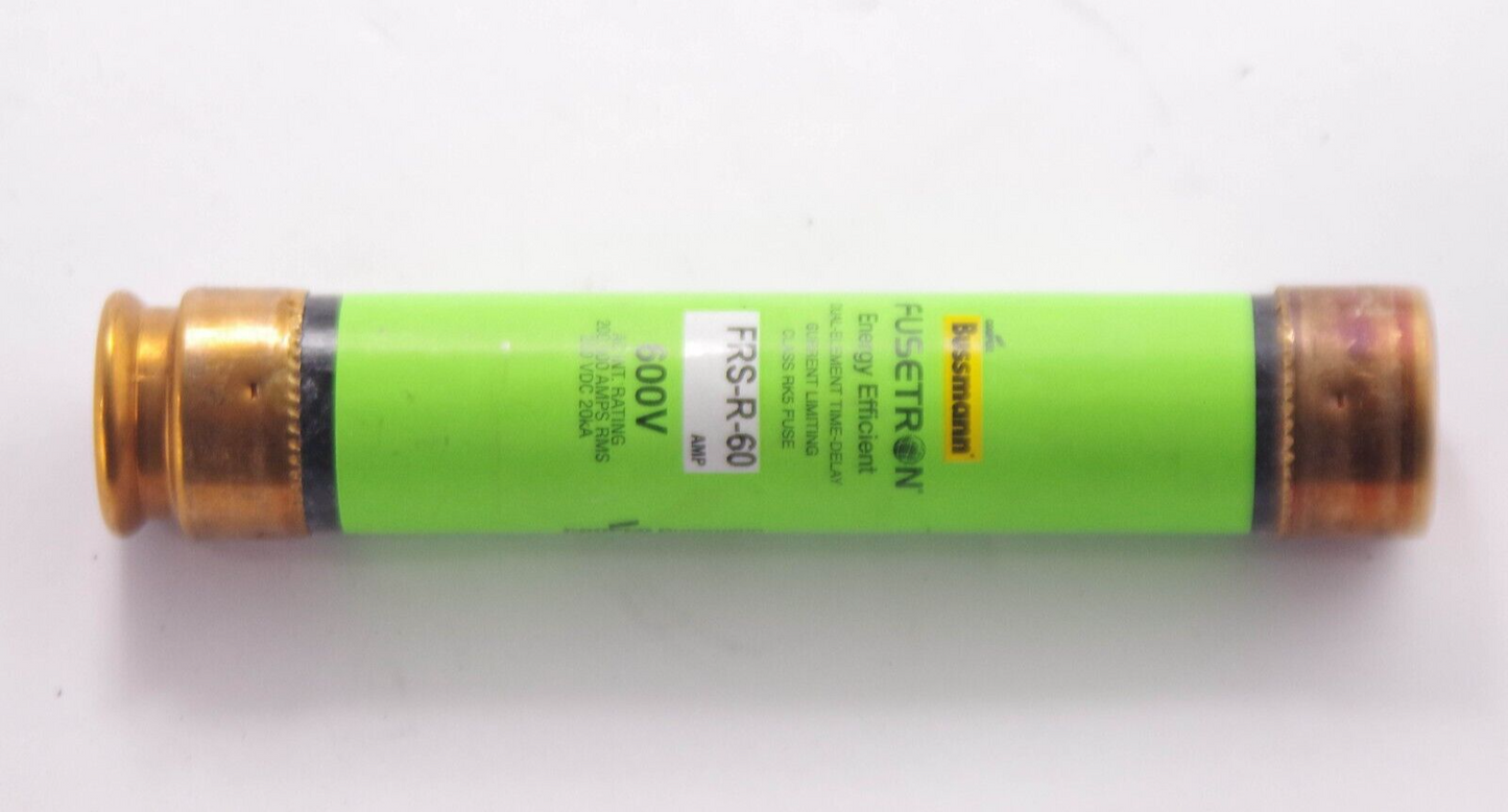 5x Cooper Bussmann FRS-R-60 / FRSR60 Fusetron Dual-Element Time-Delay Class RK5