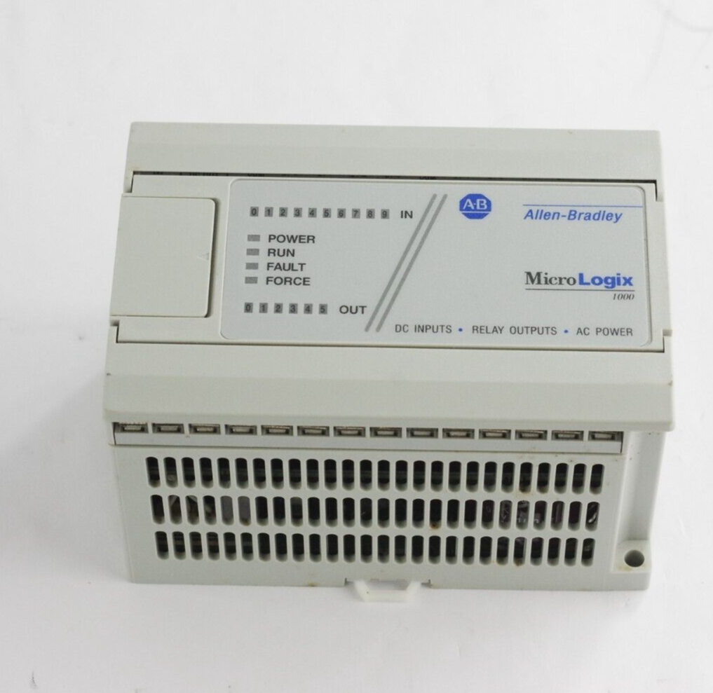 Allen Bradley 1761-L16BWA Ser E FRN 1.0 24VDC 240VAC MicroLogix 1000 PLC