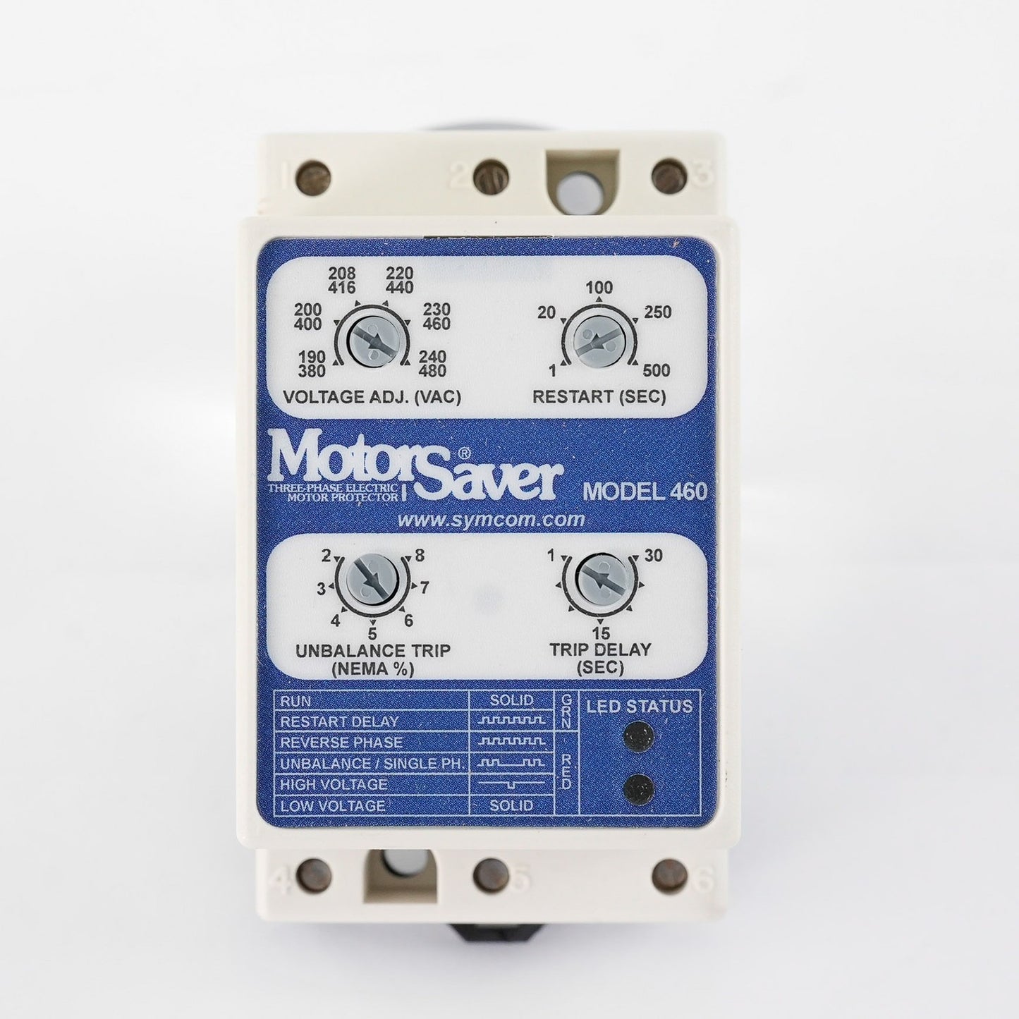 Motor Saver Model 460 Electric Motor Protector 190-480VAC 50/60Hz