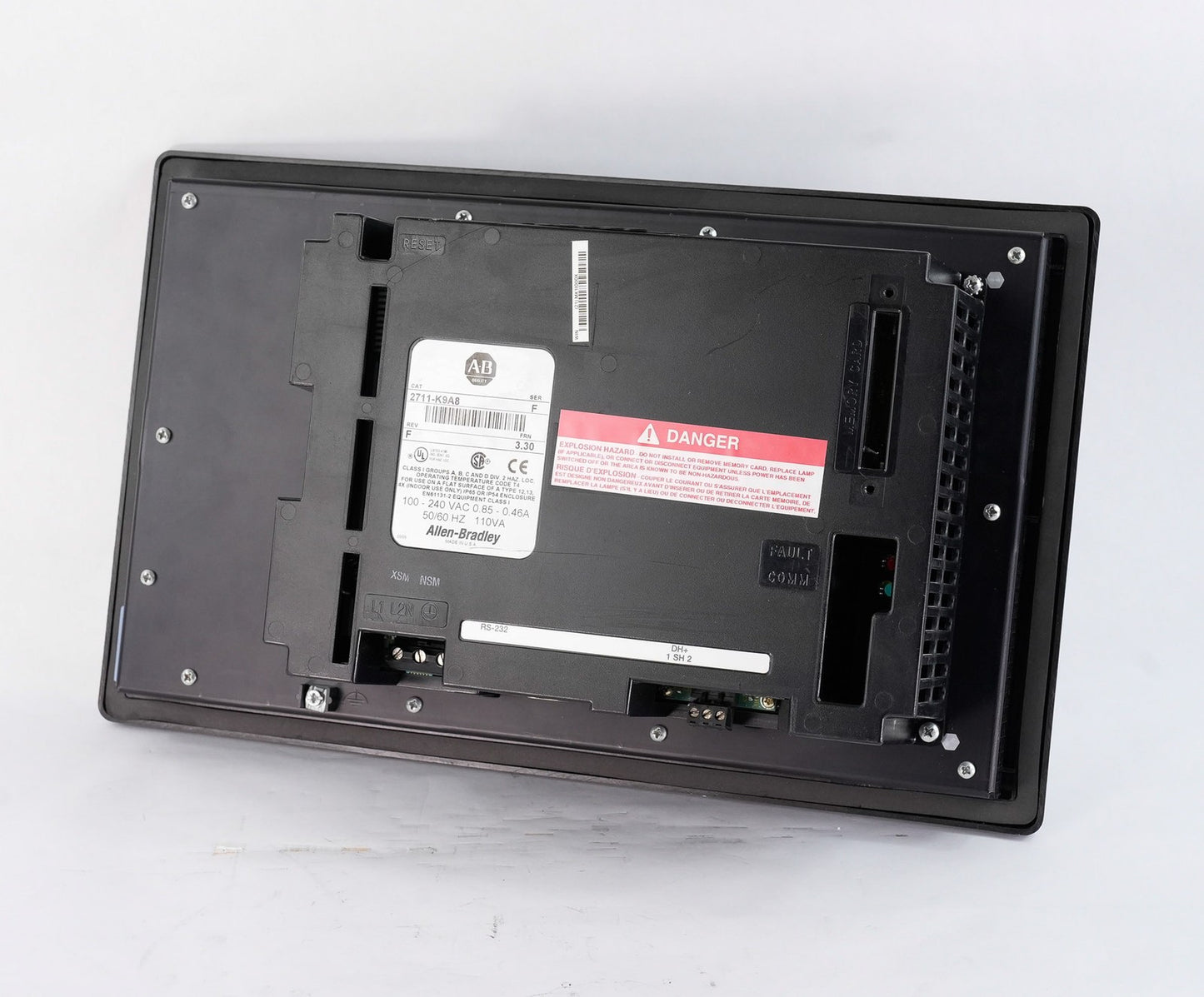 Allen Bradley 2711-K9A8 /F Rev F FRN 3.30 PanelView 900 HMI Display Refurbished