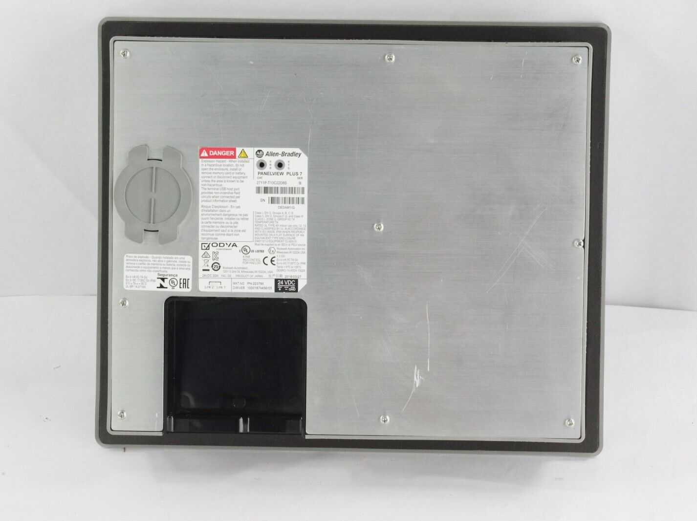 Allen Bradley 2711P-T10C22D8S Ser B PanelView Plus 7 Color Touch 10" 24VDC