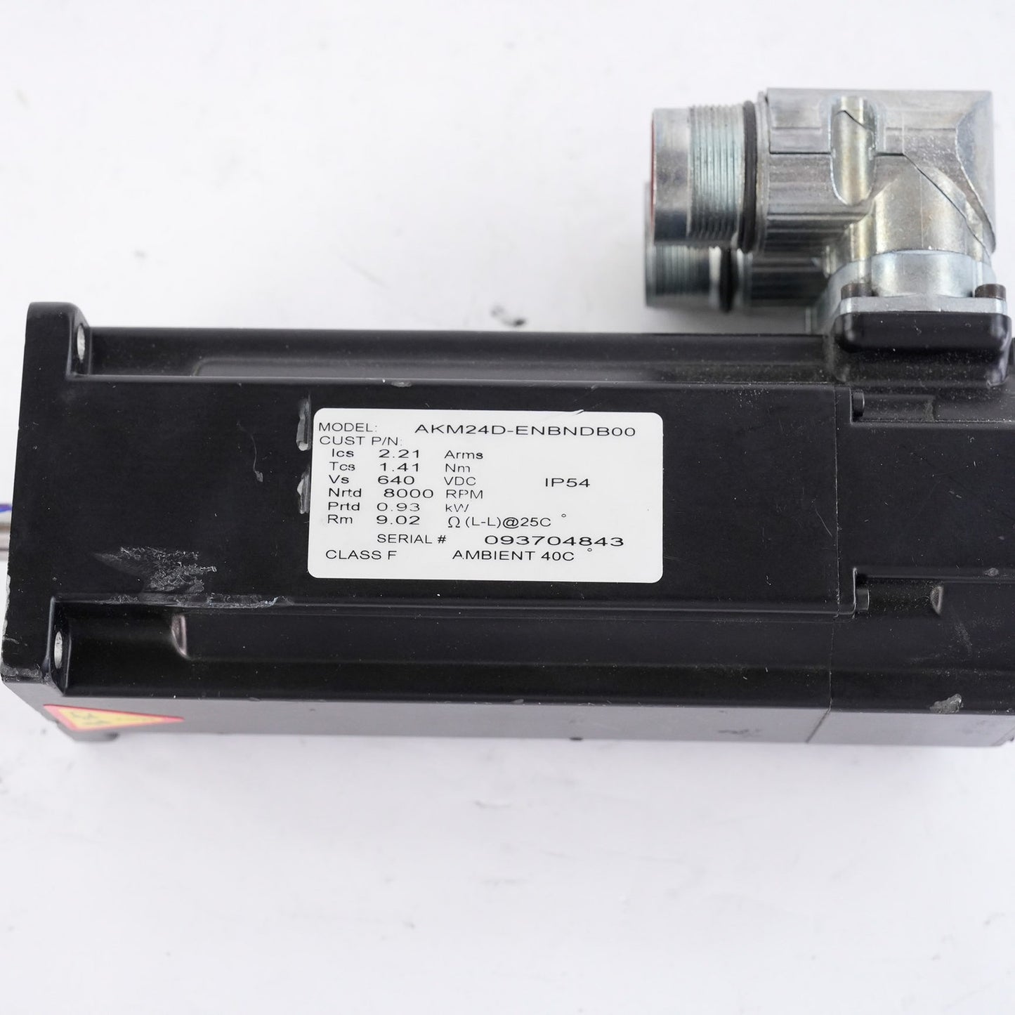 Kollmorgen AKM24D-ENBNDB00 AC Brushless Servo Motor 8000RPM 640VDC 0.93kW