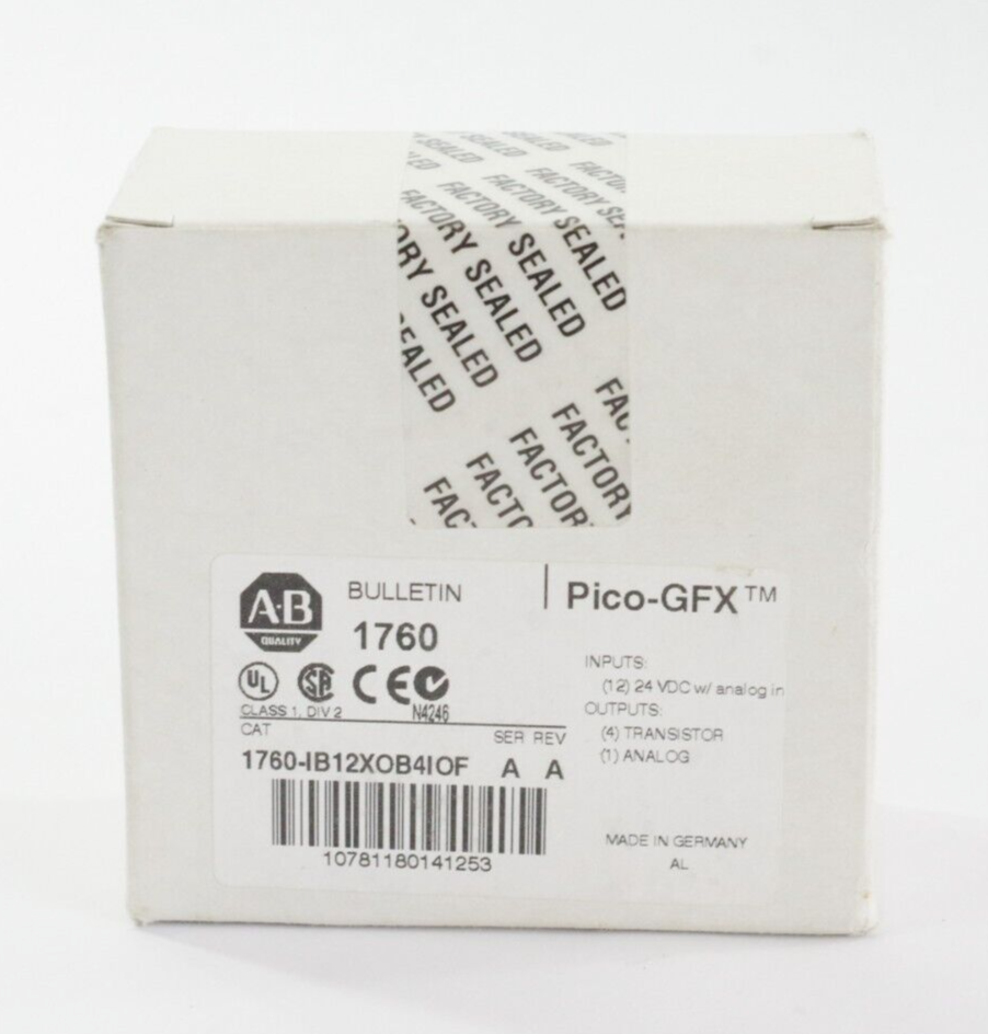 Allen Bradley 1760-IB12XOB4IOF Ser A Rev A Pico-GFX Module IB12X0B4IOF - Sealed