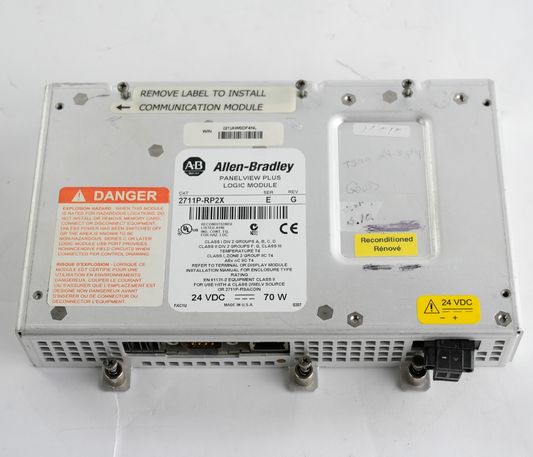 Allen Bradley 2711P-RP2X Ser E Rev G Panelview Plus Logic Module / 2711P-RP2