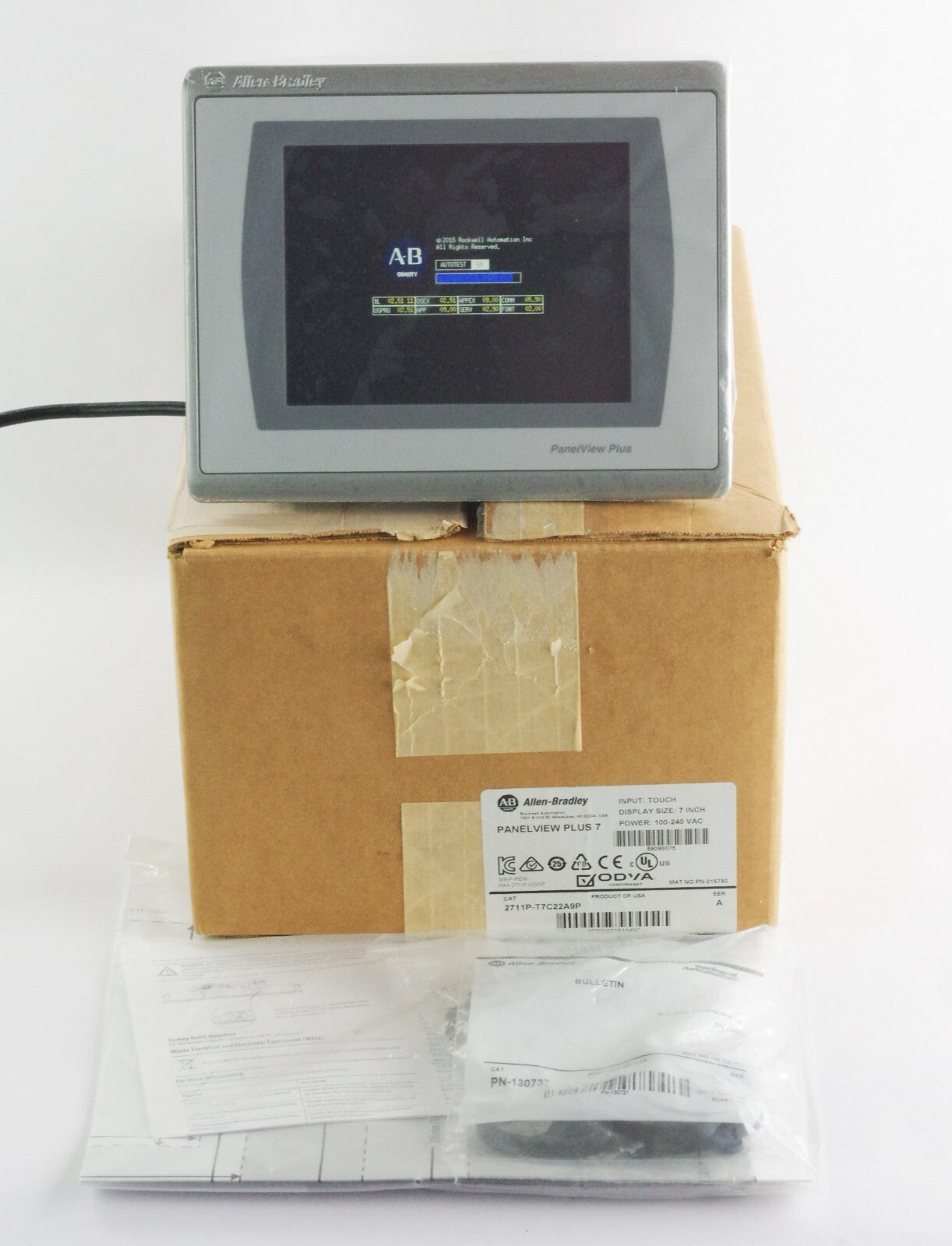 Allen Bradley 2711P-T7C22A9P /A Panelview Plus 7 Terminal - Open Box