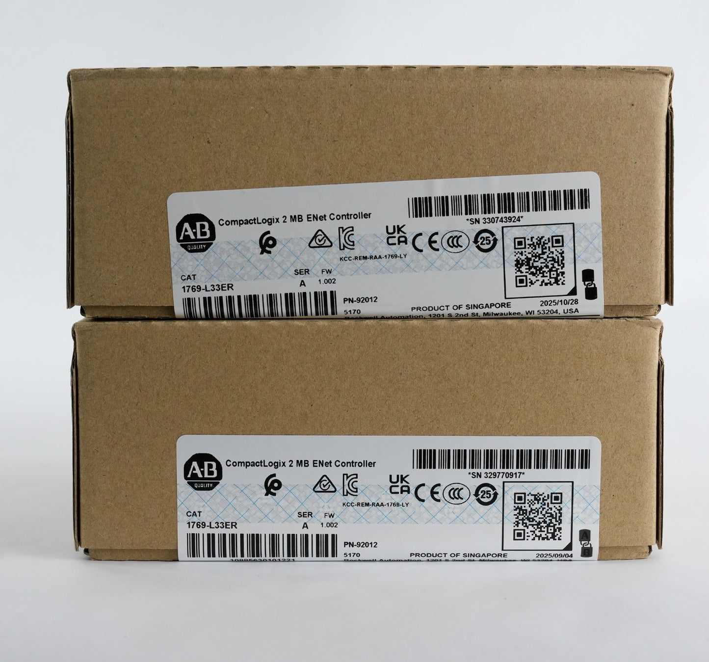 Allen Bradley 1769-L33ER /A CompactLogix 2MB ENet Controller 2025 Sealed Surplus