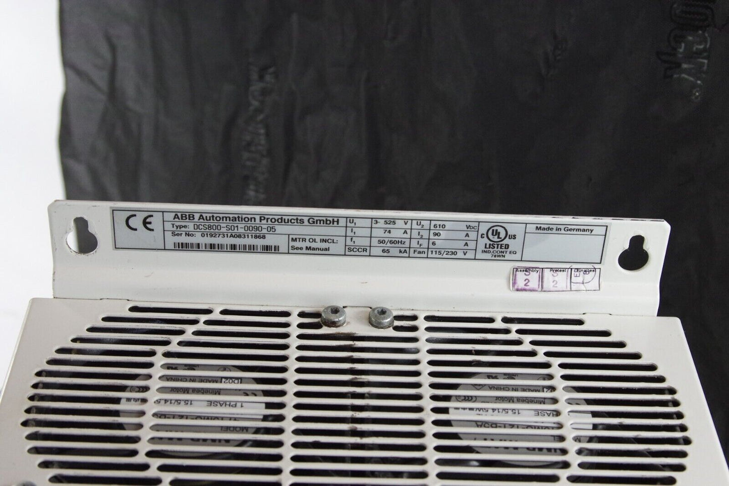 ABB DCS800-S01-0090-05 DCS800 DC Drive  20HP - 40HP@480V 78A + 1 Year Warranty