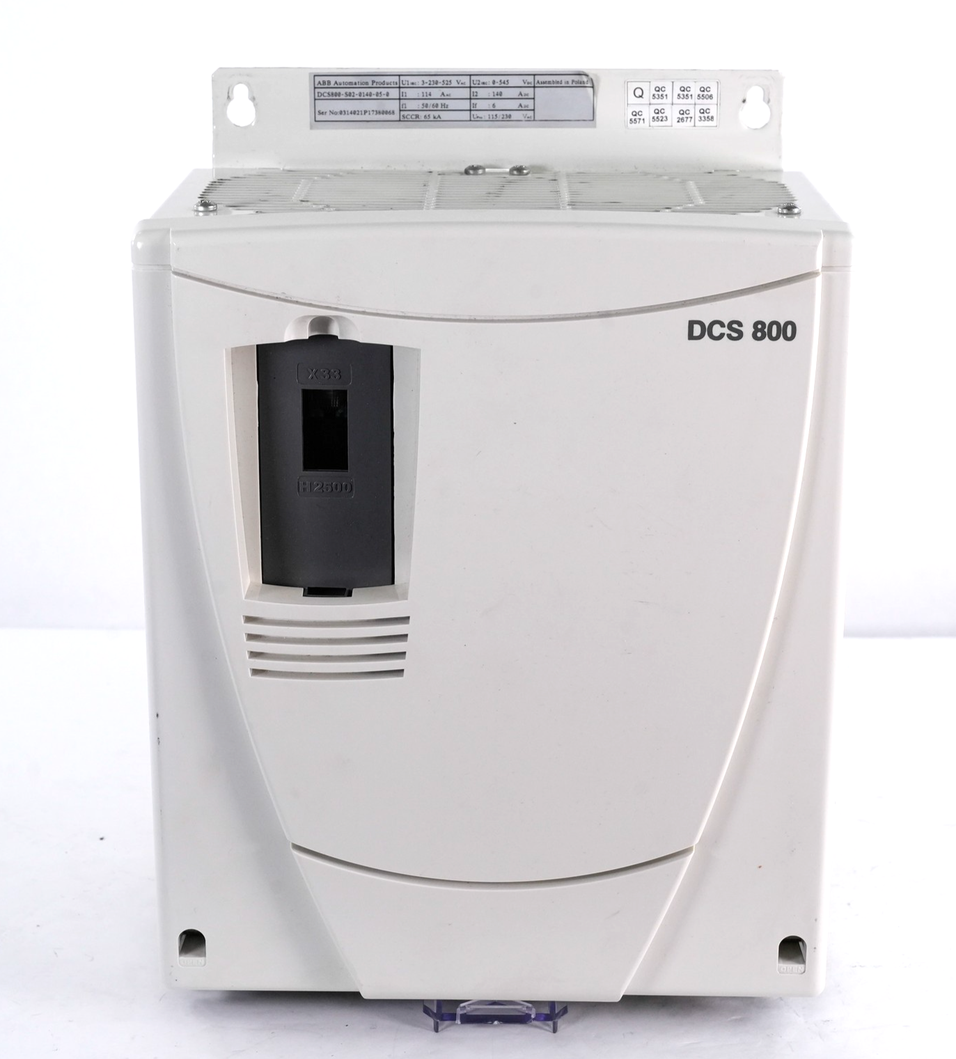 ABB DCS800-S02-0140-05-0 DC Drive 140A 545VDC 3-Phase DCS800S020140050