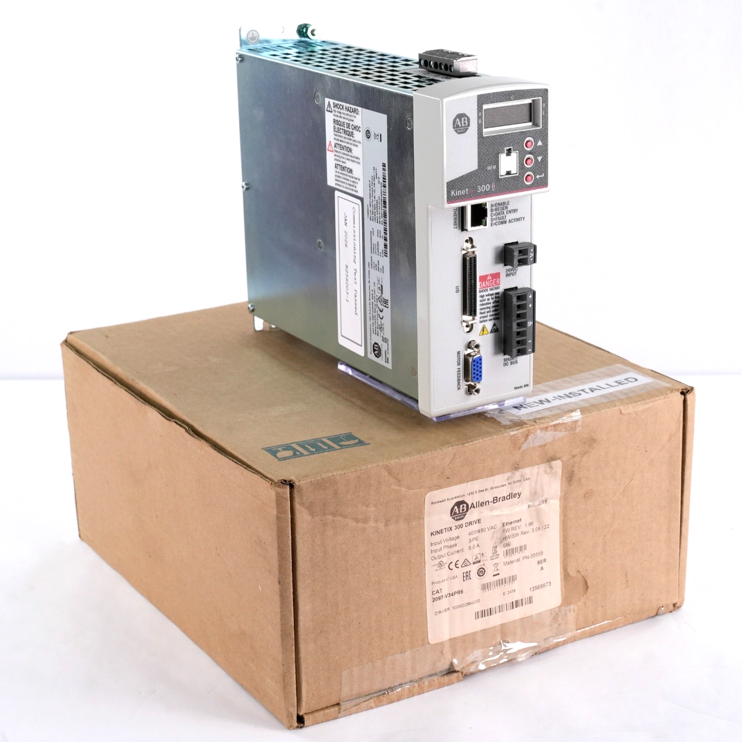 Allen Bradley 2097-V34PR6 /A Kinetix 300 Servo Drive 2097V34PR6 NOS Installed