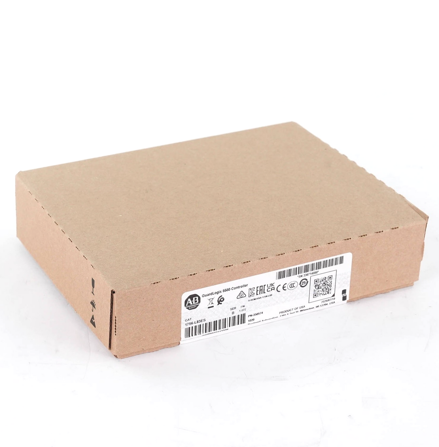 Allen Bradley 1756-L83ES Ser B GuardLogix 5580 Safety Controller 1756L83ES 2026