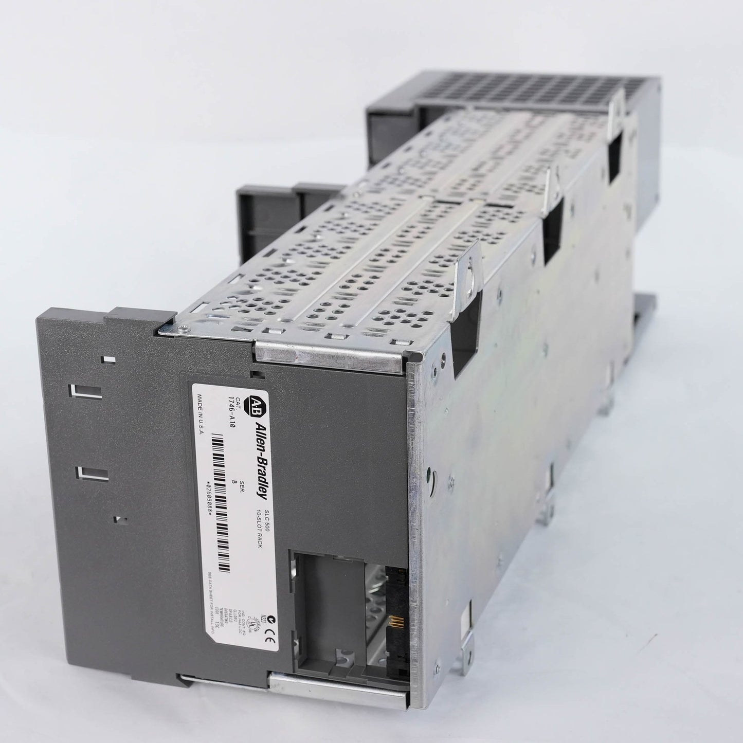 Allen Bradley 1746-A10 Ser B 10-Slot Chassis w/ 1746-P4 Power Supply 85-265 VAC