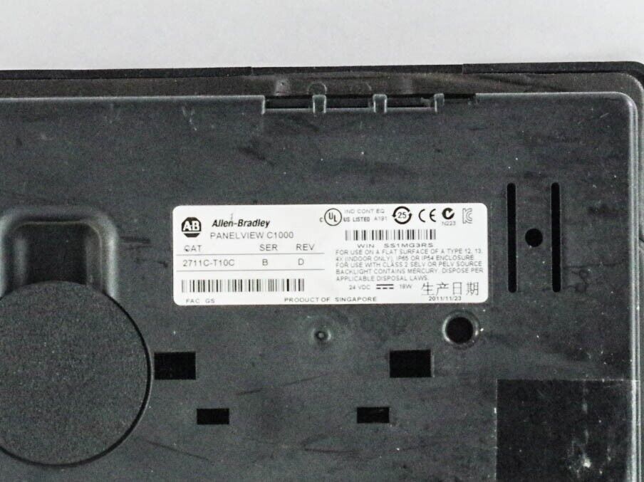 Allen Bradley 2711C-T10C SER B Rev D PanelView C1000