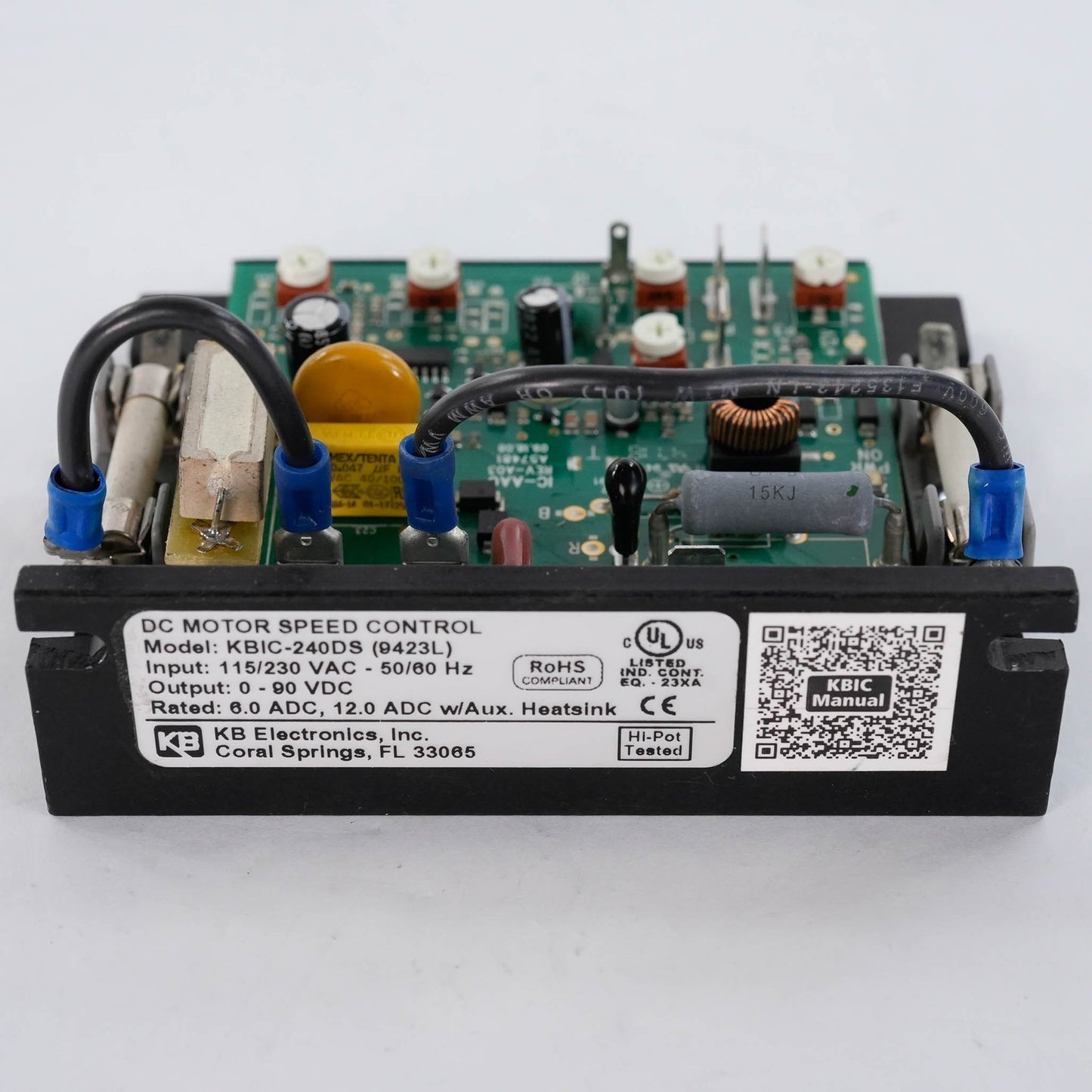 KB Electronics KBIC-240DS (9423L) DC Motor Speed Control 1/50-2 HP KBIC240DS